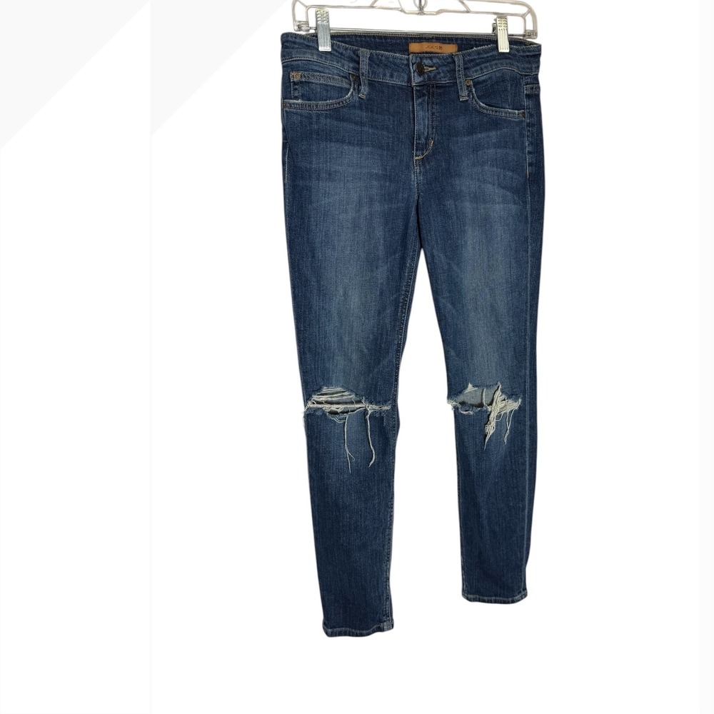 Joe's Jeans Womens Size 28 Icon Ankle Midrise Distressed Knees Blue Jeans 💙